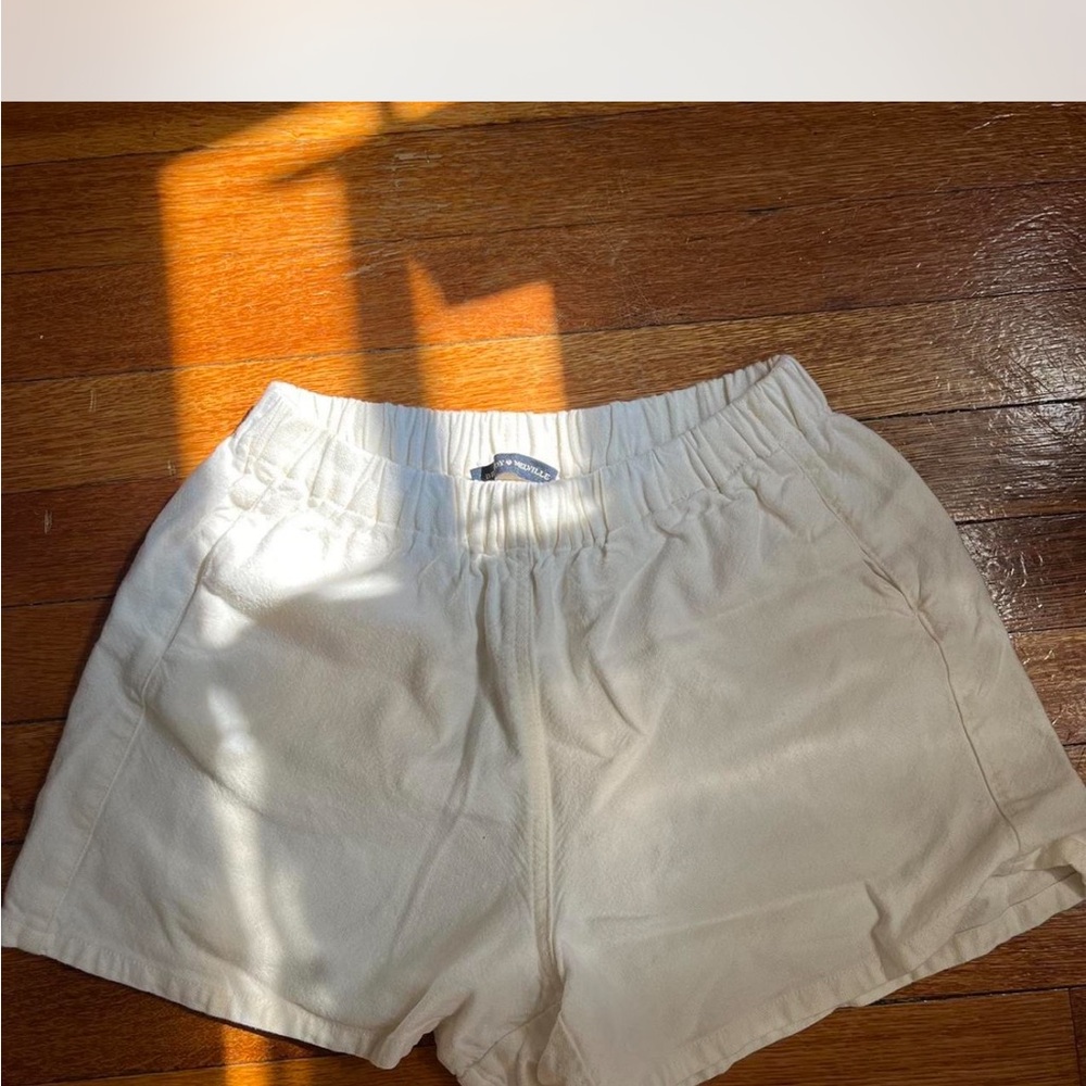 Brandy Melville Cream Athletic Shorts Elastic Waist